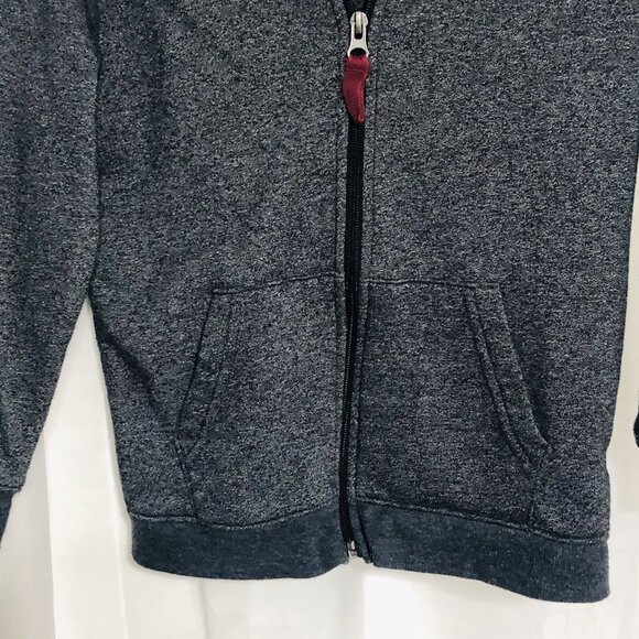 Cat & Jack Boys XS 4/5 Gray Heather Hooded Jacket Zip-Up Outerwear Pockets - Picture 6 of 9